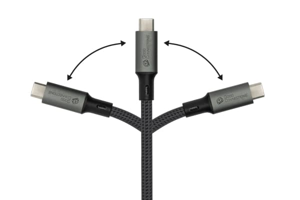 Good Connections USB 4.0 Gen. 3x2-kabel 40GBit/s 240W 8Ka60Hz USB-C hann til - <p>Med den høykvalitets og USB-IF-sertifiserte USB 4.0 Gen. 3x2-kabele