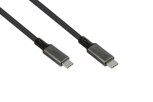 Good Connections USB 4.0 Gen. 3x2-kabel 40GBit/s 240W 8Ka60Hz USB-C hann til - <p>Med den høykvalitets og USB-IF-sertifiserte USB 4.0 Gen. 3x2-kabele