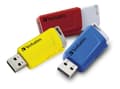 Miniatyrbild 2 av 3: Verbatim Store N Click USB 3.0 3x 16GB röd, blå och gul