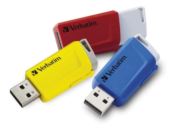 Verbatim Store N Click USB 3.0 3x 16GB röd, blå och gul Blå, Röd, Gul