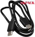 Miniatyrbillede 2 af 2: 10-PACK Kabel USB-C - USB-C, 3A, 1m, Sort