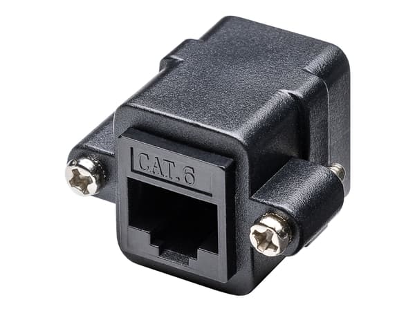 goobay - Nettverkkopler - RJ-45 (hunn) til RJ-45 (hunn) - UTP - CAT 6 - svart