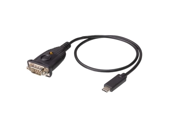 ATEN - USB / seriell kabel - 24 pin USB-C (hane) till DB-9 (hane) - 45 cm - stödjer RS-232 seriellt gränssnitt