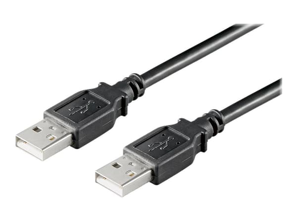 goobay - USB-kabel - USB (hane) till USB (hane) - USB 2.0 - 3 m - svart