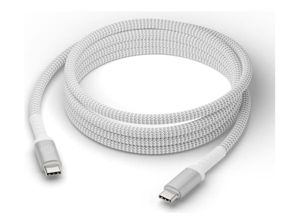 dbramante1928 re-charge - USB-kabel - 24 pin USB-C (hane) till 24 pin USB-C (hane) - USB 2.0 - 2.5 m - flätad kabel, 100 % återvunnen plast, USB-strö