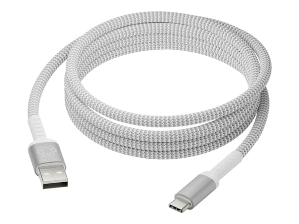 dbramante1928 re-charge - USB-kabel - USB (hann) til 24 pin USB-C (hann) - USB 2.0 - 2.5 m - flettet kabel, opptil 36 W kraftoverføring, 100 % resirk
