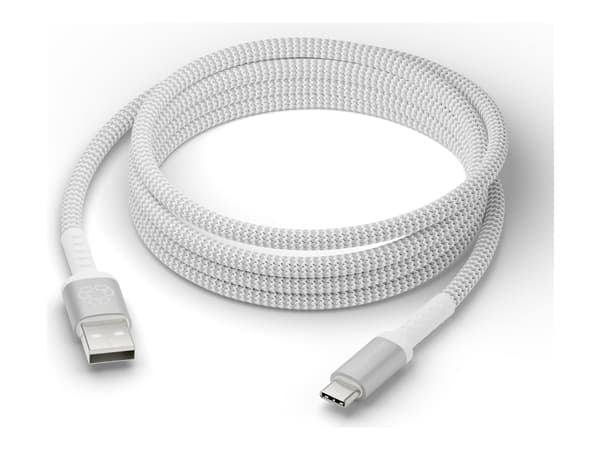 dbramante1928 re-charge - USB-kabel - USB (hann) til 24 pin USB-C (hann) - USB 2.0 - 2.5 m - flettet kabel, opptil 36 W kraftoverføring, 100 % resirk