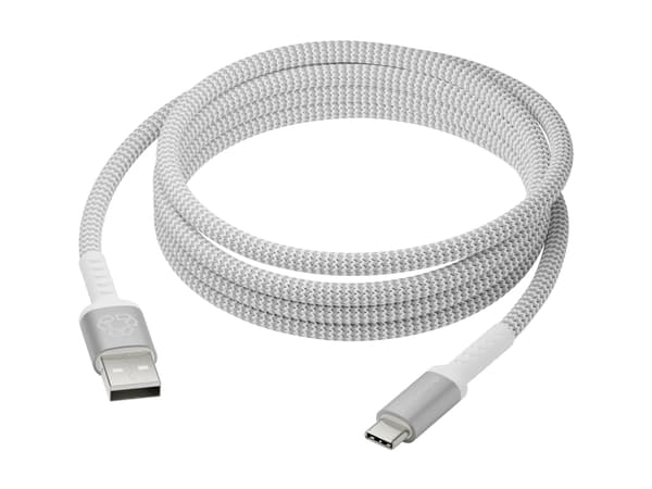 dbramante1928 re-charge - USB-kabel - USB (hann) til 24 pin USB-C (hann) - USB 2.0 - 2.5 m - flettet kabel, opptil 36 W kraftoverføring, 100 % resirk