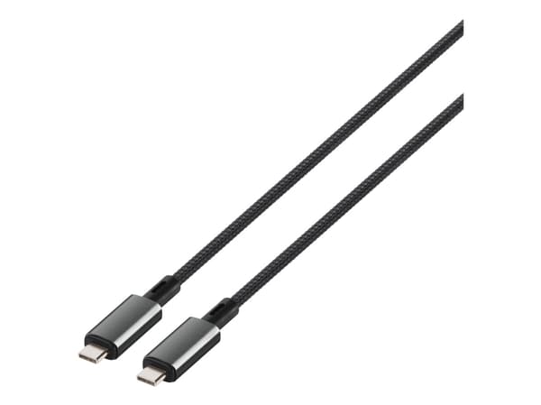 Vivanco 64015, 2 m, USB C, USB C, USB4 Gen 2x2, 40 Gbit/s, Svart