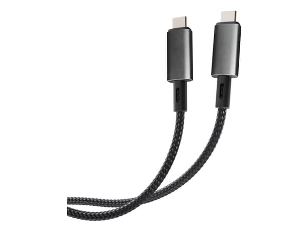 Vivanco 64015, 2 m, USB C, USB C, USB4 Gen 2x2, 40 Gbit/s, Svart