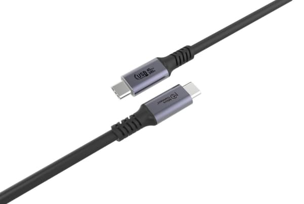 MicroConnect - USB-kabel - 24 pin USB-C (hane) till 24 pin USB-C (hane) - USB4 Gen3x2 - 48 V - 5 A - 2 m - upp till 40 Gbps dataöverföringshastighet,