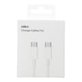 Miniatyrbild 2 av 2: USB-C till USB-C kabel 1m 60W HD-Box - Vit