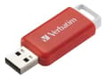 Miniatyrbild 1 av 2: Verbatim DataBar USB 2.0-enhet Röd 16GB