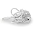 Miniatyrbild 6 av 8: Nedis USB-kabel | USB 2.0 | USB-C™ Hane | USB-C™ Hane | 60 W | 480 Mbps | Nickelplaterad | 1.50 m | Rund | Silikon | Vit | Låda