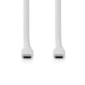 Miniatyrbillede 4 af 8: Nedis USB-kabel | USB 3.2 Gen 1 | USB-C™ Han | USB-C™ Han | 60 W | 4K@60Hz | 5 Gbps | Nikkelplateret | 1.50 m | Runde | Silikone | Hvid | Box