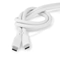 Miniatyrbillede 7 af 8: Nedis USB-kabel | USB 3.2 Gen 1 | USB-C™ Han | USB-C™ Han | 60 W | 4K@60Hz | 5 Gbps | Nikkelplateret | 1.50 m | Runde | Silikone | Hvid | Box
