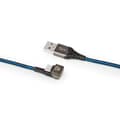 Miniatyrbillede 5 af 11: Nedis USB-kabel | USB 2.0 | USB-A Han | USB-C™ Han | 480 Mbps | Guldplateret | 1.00 m | Runde | Flettet / Nylon | Blå / Sort | Cover Window Box