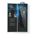 Miniatyrbillede 11 af 11: Nedis USB-kabel | USB 2.0 | USB-A Han | USB-C™ Han | 480 Mbps | Guldplateret | 1.00 m | Runde | Flettet / Nylon | Blå / Sort | Cover Window Box