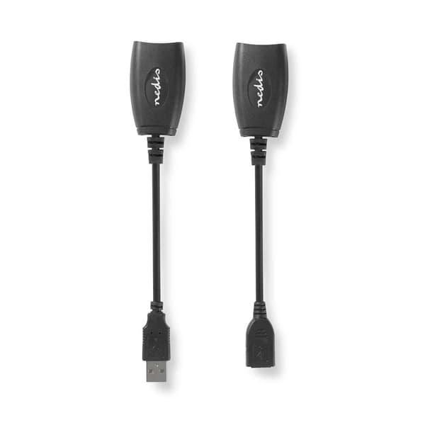 Nedis Aktiv USB-kabel | USB 1.1 | USB-A Hane | RJ45 Hona | 12 Mbps | 0.20 m | Rund | Nickelplaterad | PVC | Koppar | Låda