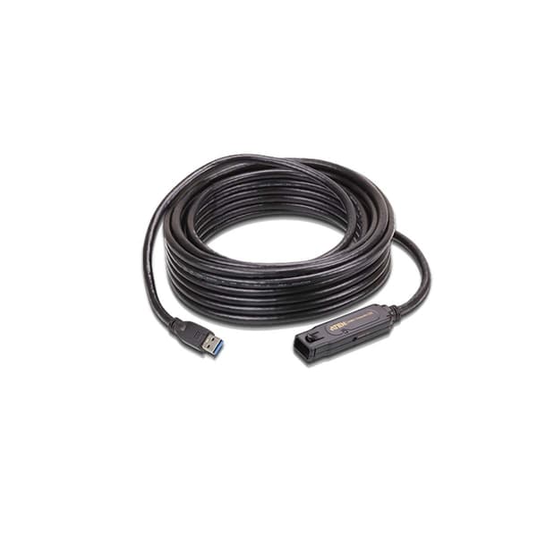 ATEN USB 3.0 Förlängningskabel USB A hane - USB A hona Rund 10 m Svart