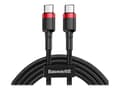 Miniatyrbilde 2 av 3: Baseus Cafule USB 2.0 USB Type-C-kabel 1 m svart rød