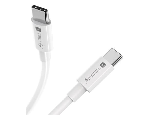 Techly ICOC-MU4-20G240W2, 2 m, USB C, USB C, USB4 Gen 2x2, 20 Gbit/s, Vit