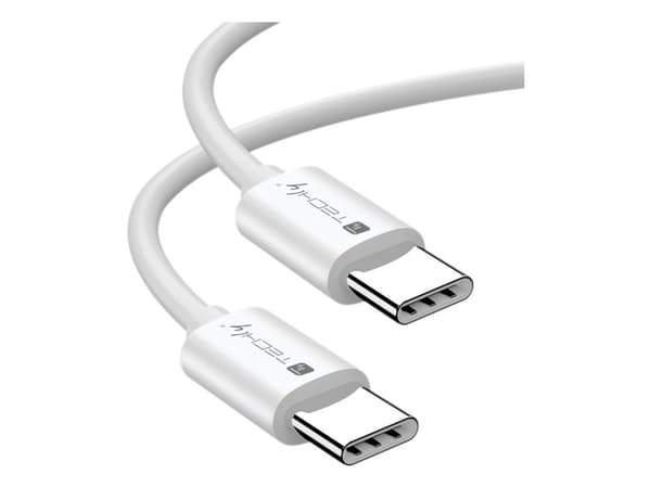 Techly ICOC-MU4-20G240W2, 2 m, USB C, USB C, USB4 Gen 2x2, 20 Gbit/s, Vit