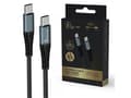 Miniatyrbild 2 av 2: Kabel USB ExtraLink Extralink Smart Life 60W, USB-C - USB-C 120cm, PVC, 5V 2,4A/3A, szary