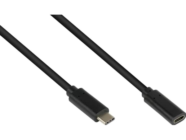 Alcasa 2831-CV005S, 0,5 m, USB C, USB C, USB 3.2 Gen 2 (3.1 Gen 2), 10 Gbit/s, Svart