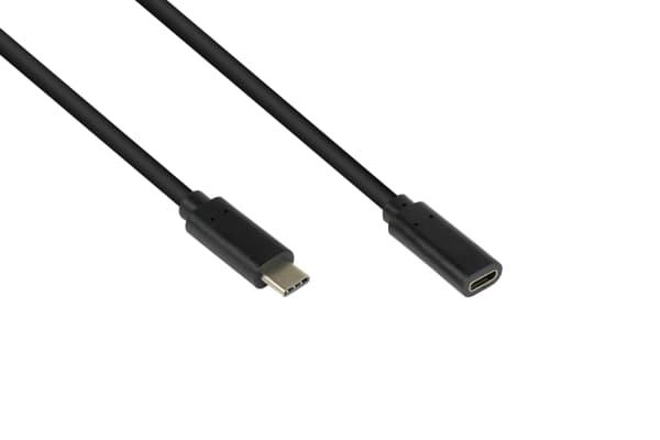 Alcasa 2831-CV005S, 0,5 m, USB C, USB C, USB 3.2 Gen 2 (3.1 Gen 2), 10 Gbit/s, Svart
