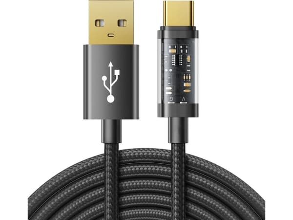 Joyroom USB - USB Type C charging / data cable 3A 2m black (S-UC027A20)