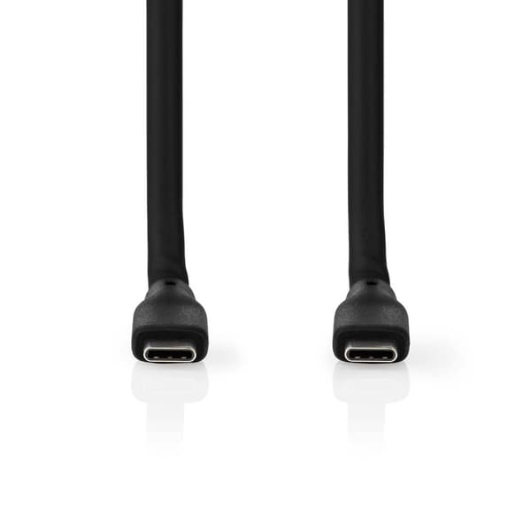 Nedis USB kaapeli | USB 3.2 Gen 1 | USB-C™ Uros | USB-C™ Uros | 60 W | 8K@30Hz | 5 Gbps | Niklattu | 1.50 m | Pyöreä | Silikoni | Musta | Laatikko