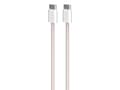 Miniatyrbilde 1 av 4: Kabel Puro flettet USB-C / USB-C 60 W, 1,5 m, rosa