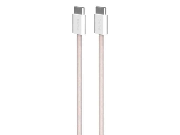 Kabel Puro flettet USB-C / USB-C 60 W, 1,5 m, rosa