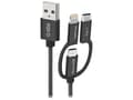 Miniatyrbild 3 av 3: SBS TECABLEUSBIP531BW, 1,2 m, USB A, Micro-USB A, USB 2.0, Svart