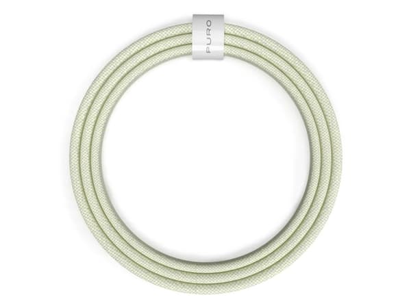 Puro Flätad USB-C / USB-C 60 W, 1,5 m, gul