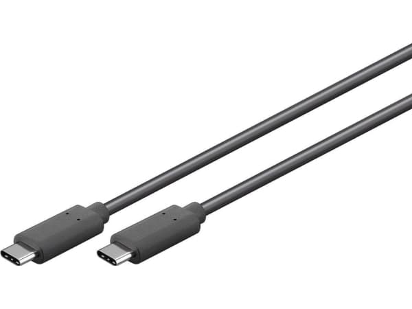 MicroConnect - USB-kabel - 24 pin USB-C (hann) til 24 pin USB-C (hann) - USB 3.2 Gen 2 - 20 V - 5 A - 50 cm - USB Power Delivery (100 W), 4K 60Hz stø