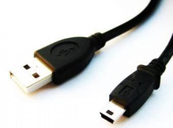 CABLE USB2 AM-MINI 1.8M BLACK CCP-USB2-AM5P-6 GEMBIRD