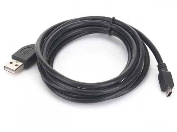 CABLE USB2 AM-MINI 1.8M BLACK CCP-USB2-AM5P-6 GEMBIRD