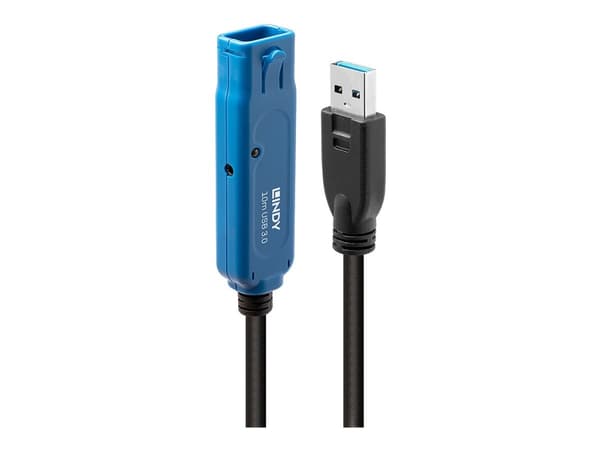 LINDY USB 3.0 Active Extension Cable Pro - USB-jatkojohto - USB, USB 2.0, USB 3.0 - jopa 10 metriä