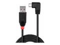 Miniatyrbild 4 av 5: Lindy - USB-kabel - USB (hane) till mikro-USB typ B (hane) - USB 2.0 - 1 m - 90° kontakt, formpressad