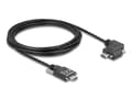 Miniatyrbild 2 av 2: Delock - USB-kabel - 24 pin USB-C (hane) till 24 pin USB-C (hane) vänster-/högervinklad - USB 2.0 - 3 A - 3 m - Stöd för Power Delivery 3.0, USB-C Po