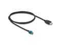 Miniatyrbild 2 av 2: Delock - Datakabel - HSD Z hona till USB hona - 1 m - RAL 5021