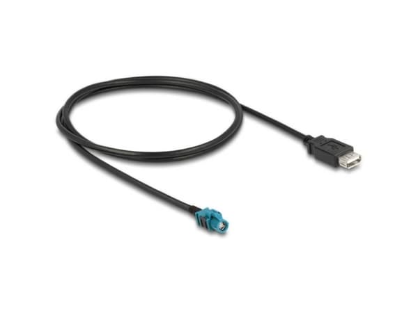 Delock - Datakabel - HSD Z hona till USB hona - 1 m - RAL 5021