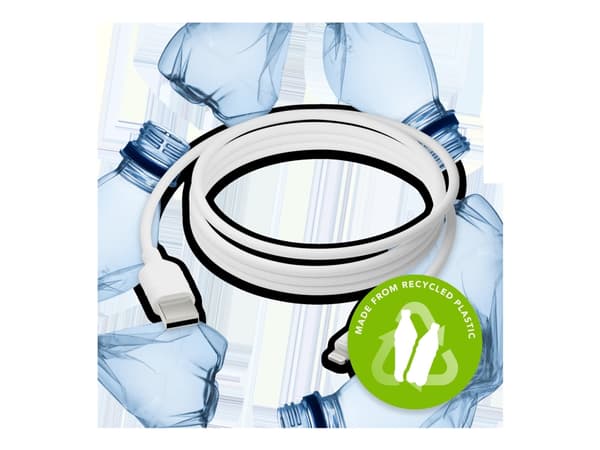 dbramante1928 re-charge - Lightning-kabel - USB hann til Lightning hann - 2.5 m - 100 % resirkulert plast