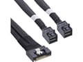 Miniatyrbild 1 av 3: InLine 27648B, 0,75 m, SFF-8654 8i, 2x SFF-8643, Lige, Lige, 24 Gbit/sek.