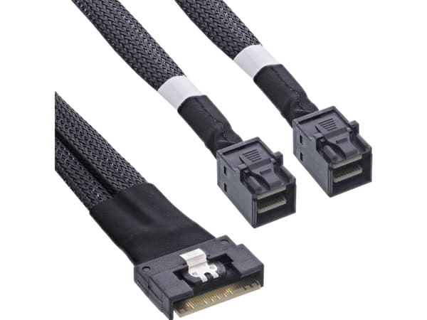 InLine 27648C, 1 m, SFF-8654 8i, 2x SFF-8643, Lige, Lige, 24 Gbit/sek.
