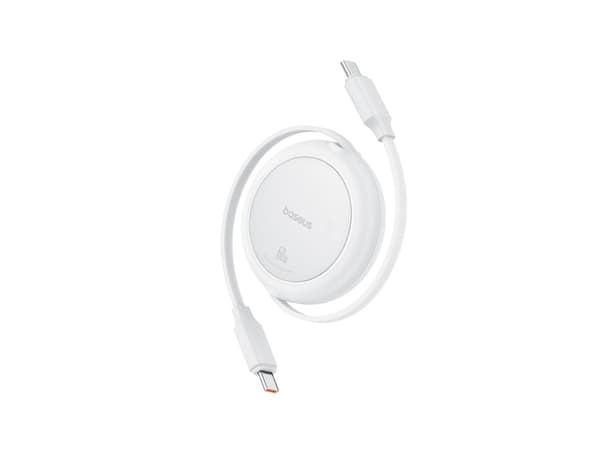 Baseus Free2Pull, 1 m, USB C, USB C, 0,48 Gbit/s, hvit