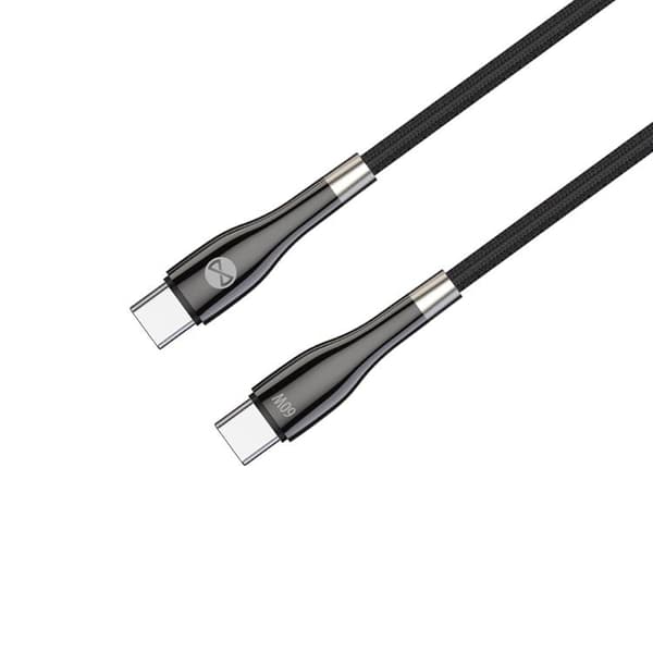 Forever Sleek USB-C till USB-C kabel 1m 60W - Svart
