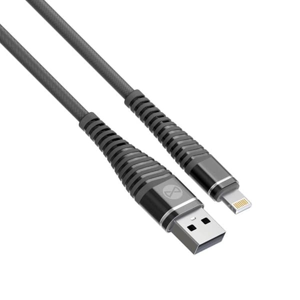 Forever Shark USB-A till Lightning kabel 1m 2A - Svart